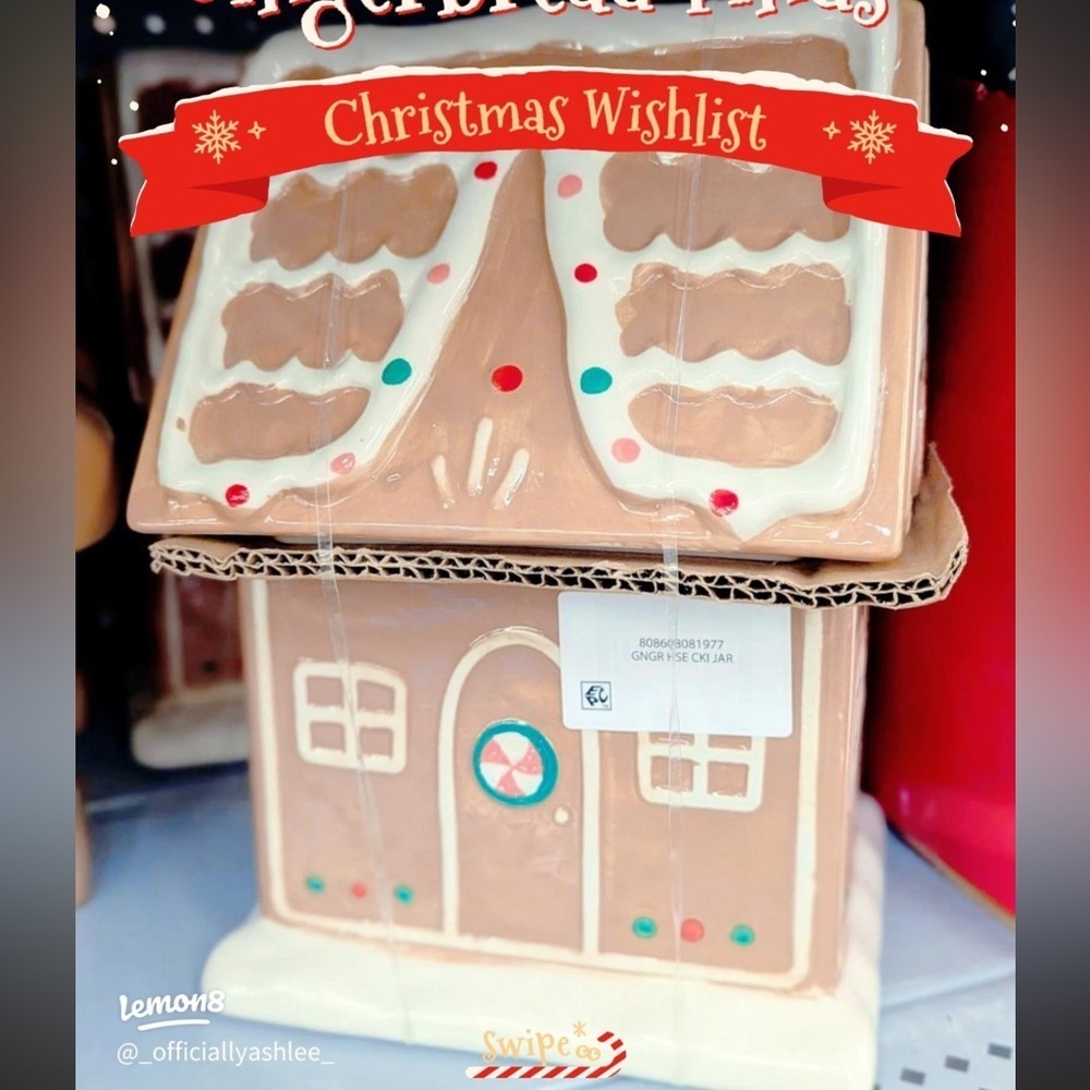 Gingerbread House Cookie Jar